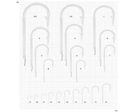AQUA MARINE - Round Bent Sea Hook (Flat Head)